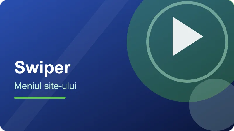 Site oficial Swiper: ce găsești în meniu – ilustrație pentru secțiunea Swiper